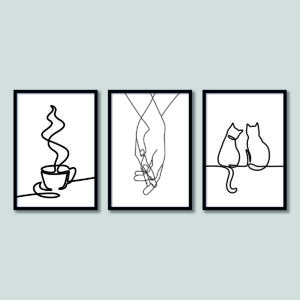 Line Drawing 19 Trio Set