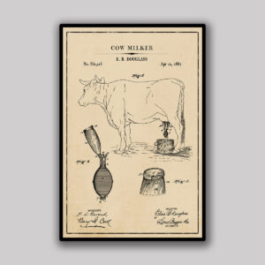 Cow Milker Blueprint - Aged
