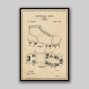 Football Shoe Blueprint - Aged