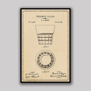 Whiskey Glass Blueprint - Aged