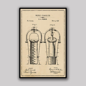 Wine Cooler Blueprint - Aged