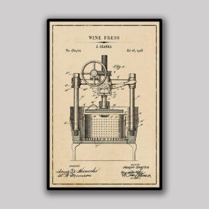 Wine Press Blueprint - Aged