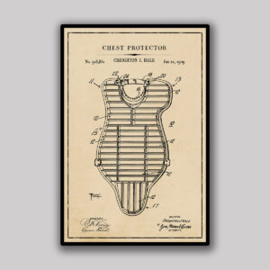 Chest Protector Blueprint - Aged