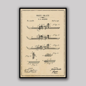Skee Skate Blueprint - Aged