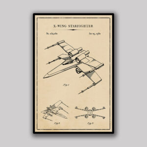 Starfighter Blueprint - Aged