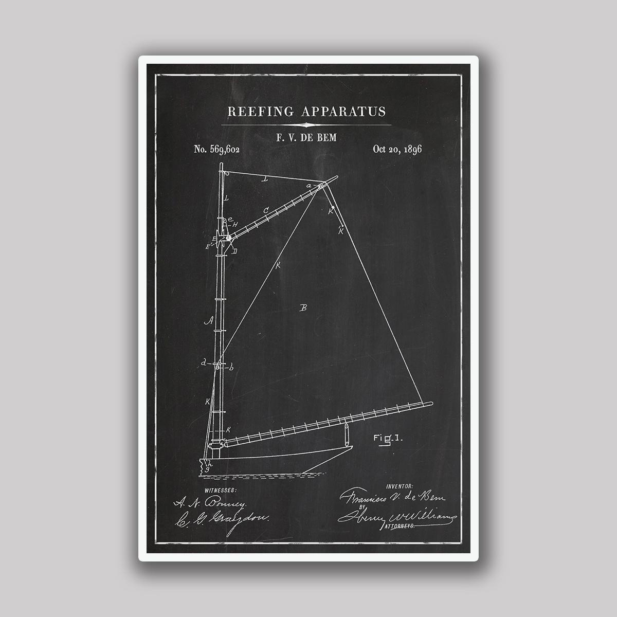 Sail Reefing Apparatus Blueprint
