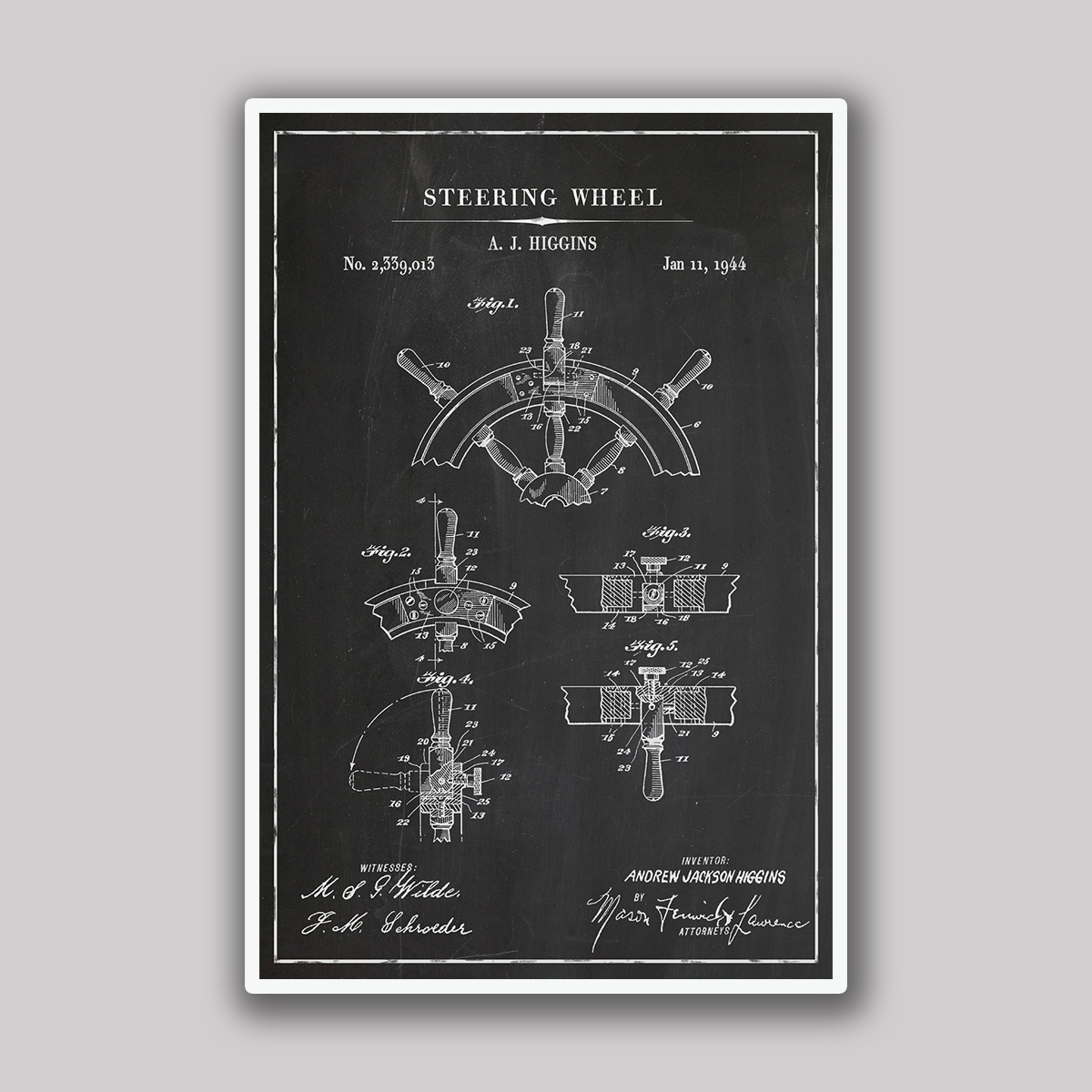 Ship Steering Wheel Blueprint