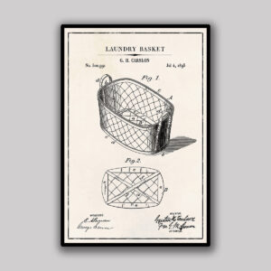 Laundry Basket Blueprint - Ivory
