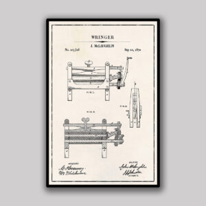 Laundry Wringer Blueprint - Ivory