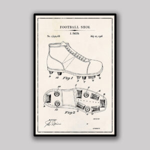 Football Boot Blueprint - Ivory