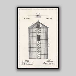 Grain Silo Blueprint - Ivory