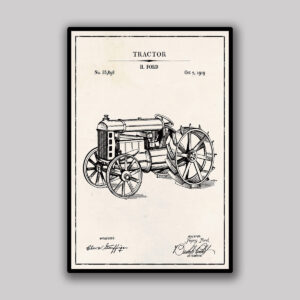 Tractor Blueprint - Ivory