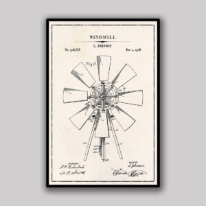 Windmill Blueprint - Ivory