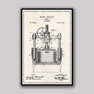 Wine Press Blueprint - Ivory