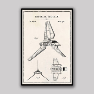 Imperial Shuttle Blueprint - Ivory