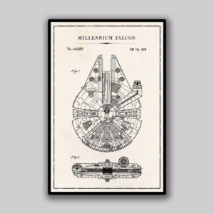 Millennium Falcon Blueprint - Ivory
