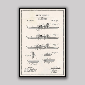 Ski Skate Blueprint - Ivory