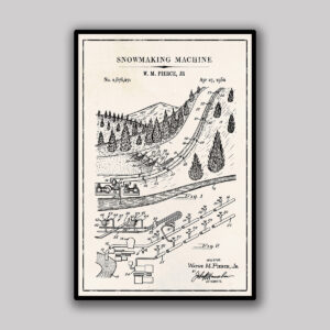 Snowmaking Machine Blueprint - Ivory