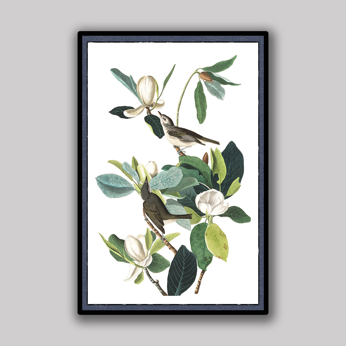 Songbirds Among Magnolia Blossoms