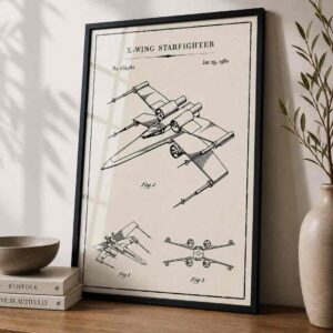 Starfighter Blueprint - Ivory