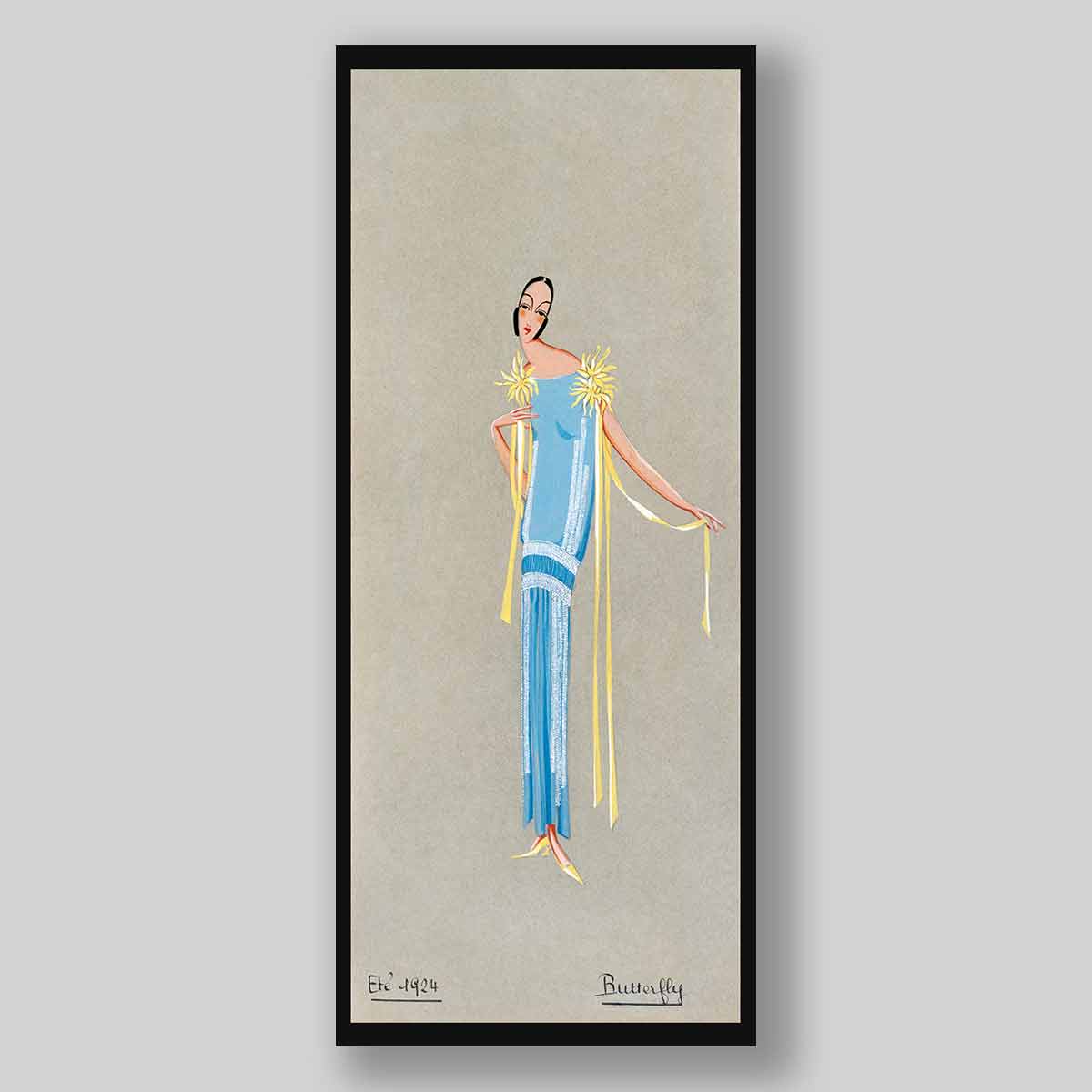 Projet de Robe, Été, L’Accroche-Cœur by Georges Lepape