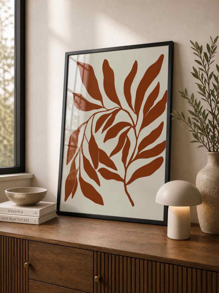 Burnt Leaf Silhouette