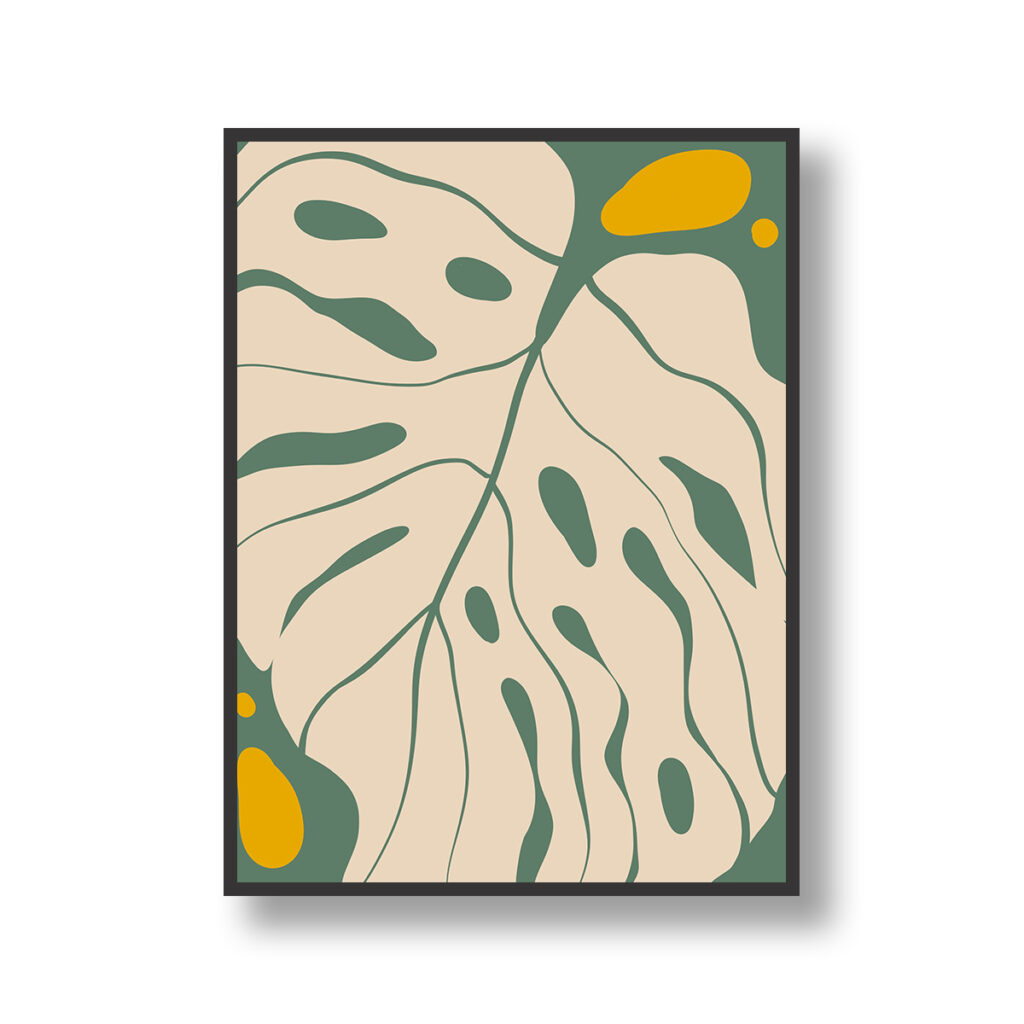 Monstera Study in Sage