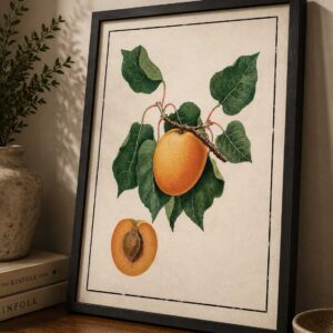 Apricot Botanical Study Light