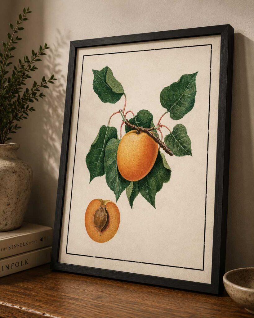 Apricot Botanical Study Light