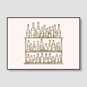 Bottle Shelf Sketch