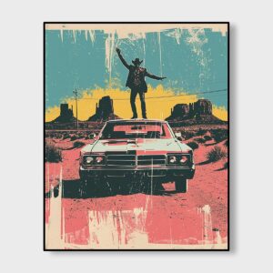 Desert Car Cowboy