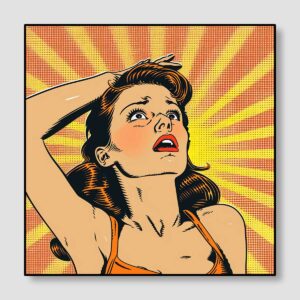 Fatsquirrel D B A 1960S Comic Book Style Illustration Of A Wom