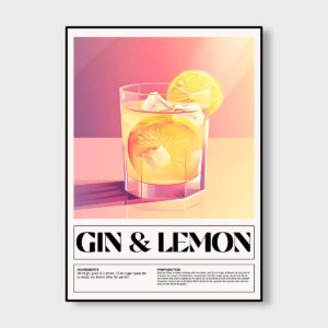 Gin And Lemon Poster