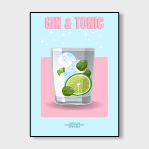 Gin Tonic Pop Poster