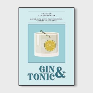 Gin Tonic Tall Poster