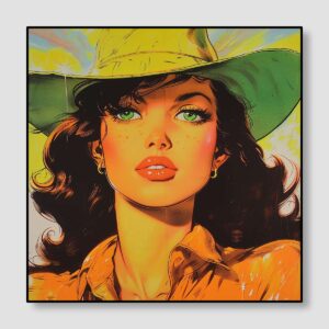 Green Hat Cowgirl 3