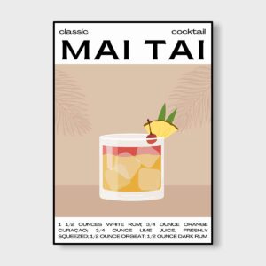 Mai Tai Recipe Poster
