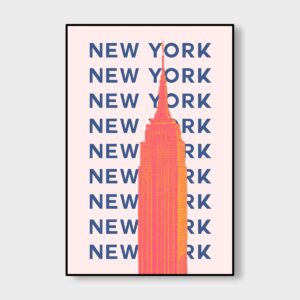 New York Skyline Navy