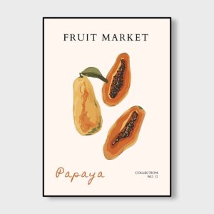 Papaya Market Print
