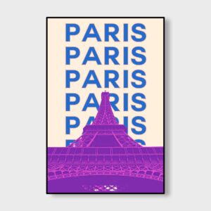 Paris Eiffel Purple
