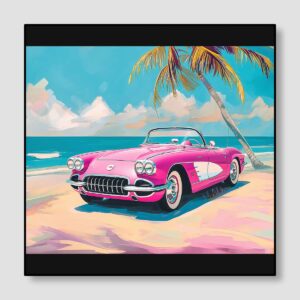 Pink Beach Corvette