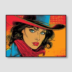 Scarf Hat Cowgirl 0