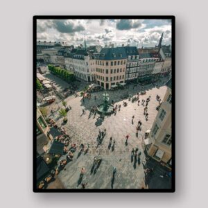 Busy City Square