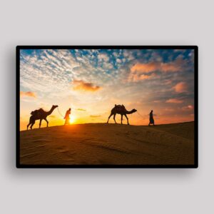 Desert Caravan Sunset