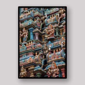 Painted Temple Facade