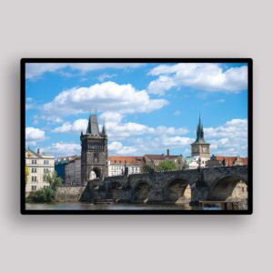 Prague Bridge Morning