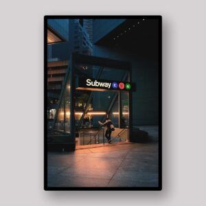 Subway Night Entrance