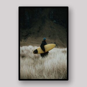 Surfer Grass Walk