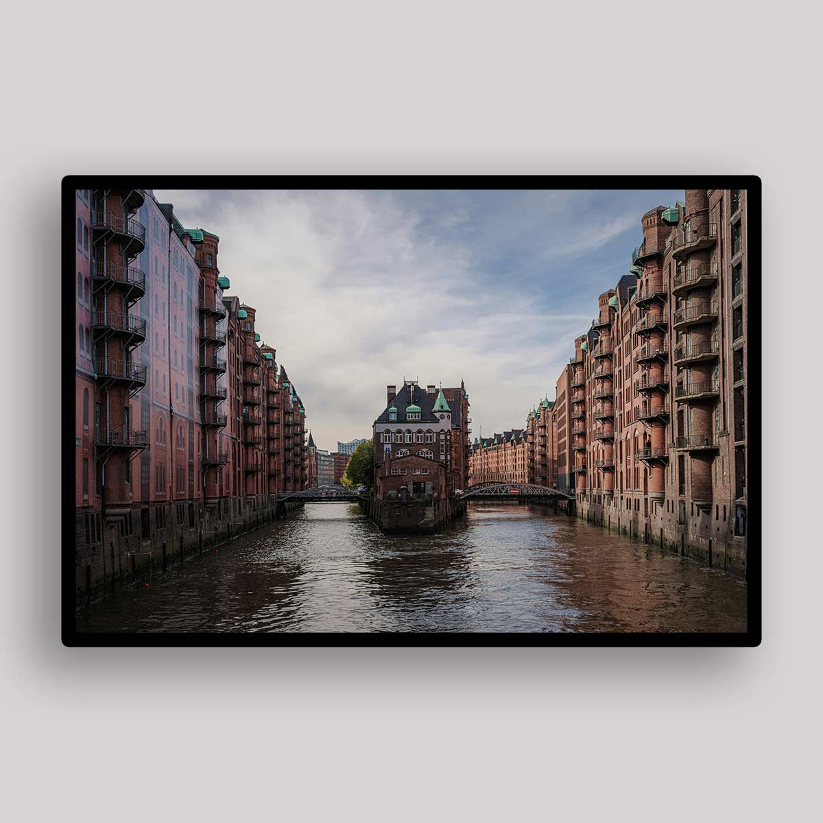 Warehouse Canal Dusk