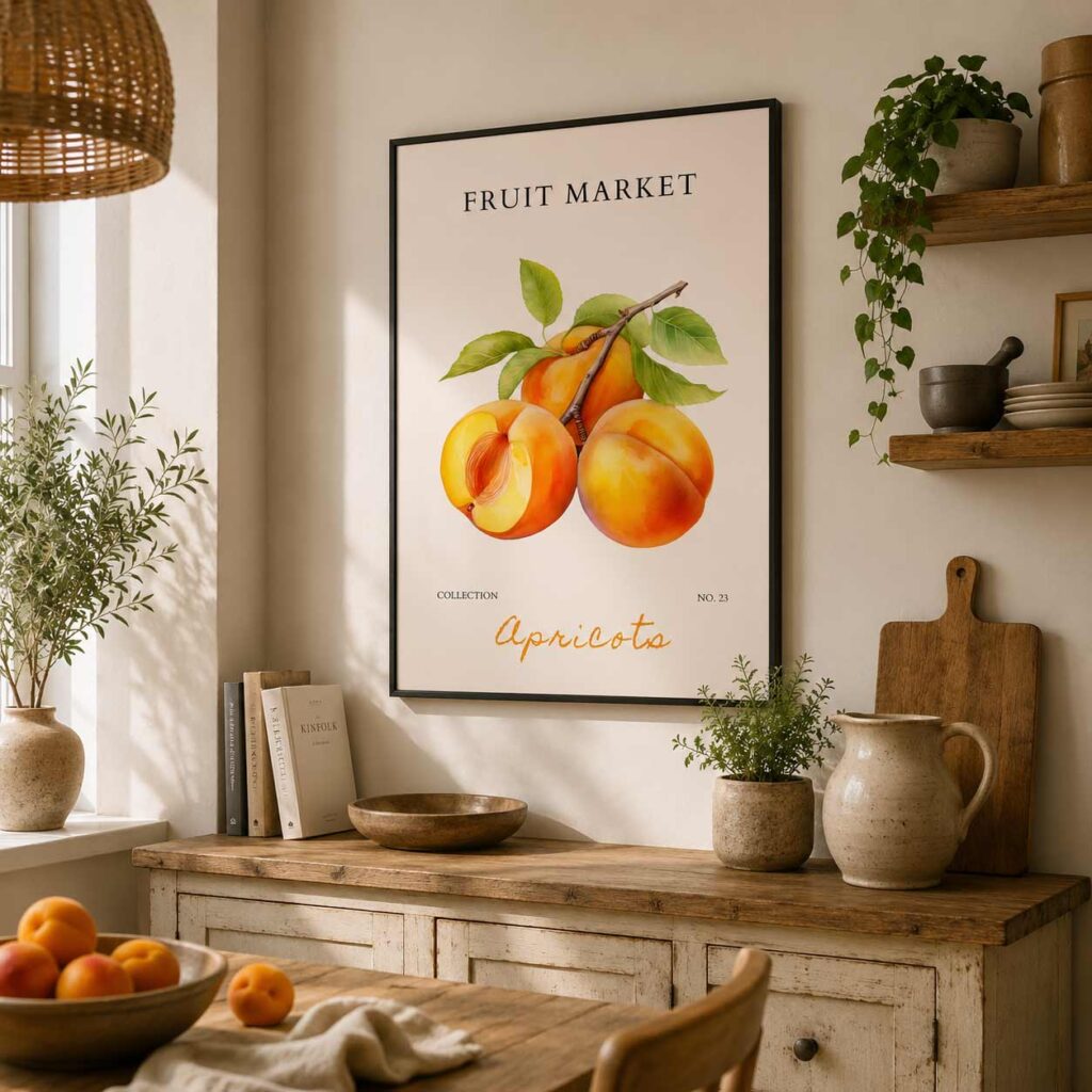 Apricot Market Print